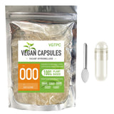 VGTPC Empty Vegetarian Capsules 100 Count Size 000 front view