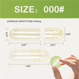 VGTPC Empty Vegetarian Capsules 100 Count Size 000 packaging