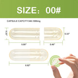 VGTPC Empty Vegetarian Capsules Size 00 packaging