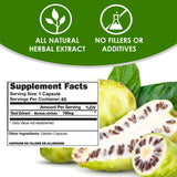 VH Nutrition Noni Extract Capsules bottle side view