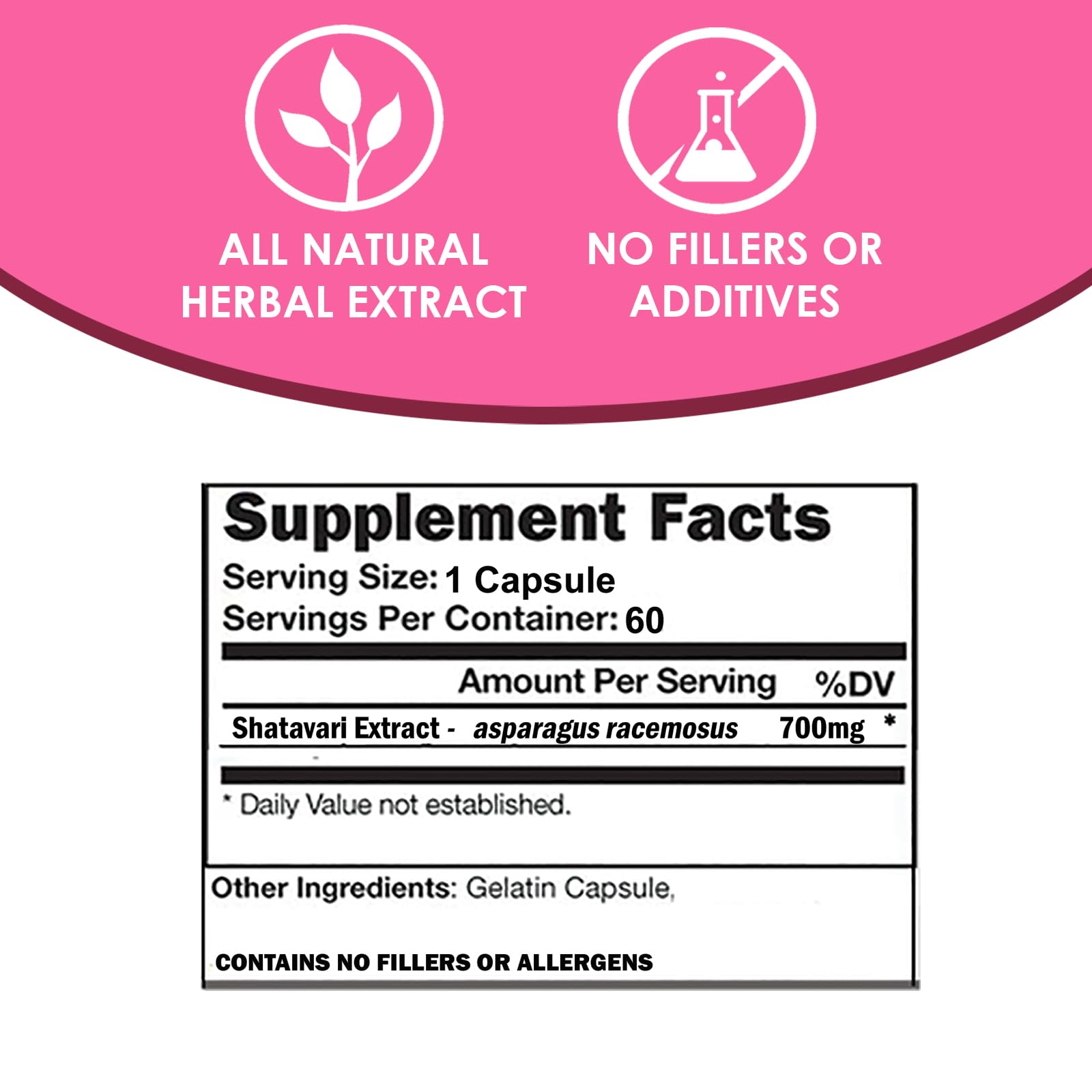 VH Nutrition Shatavari Extract Powder 700mg packaging