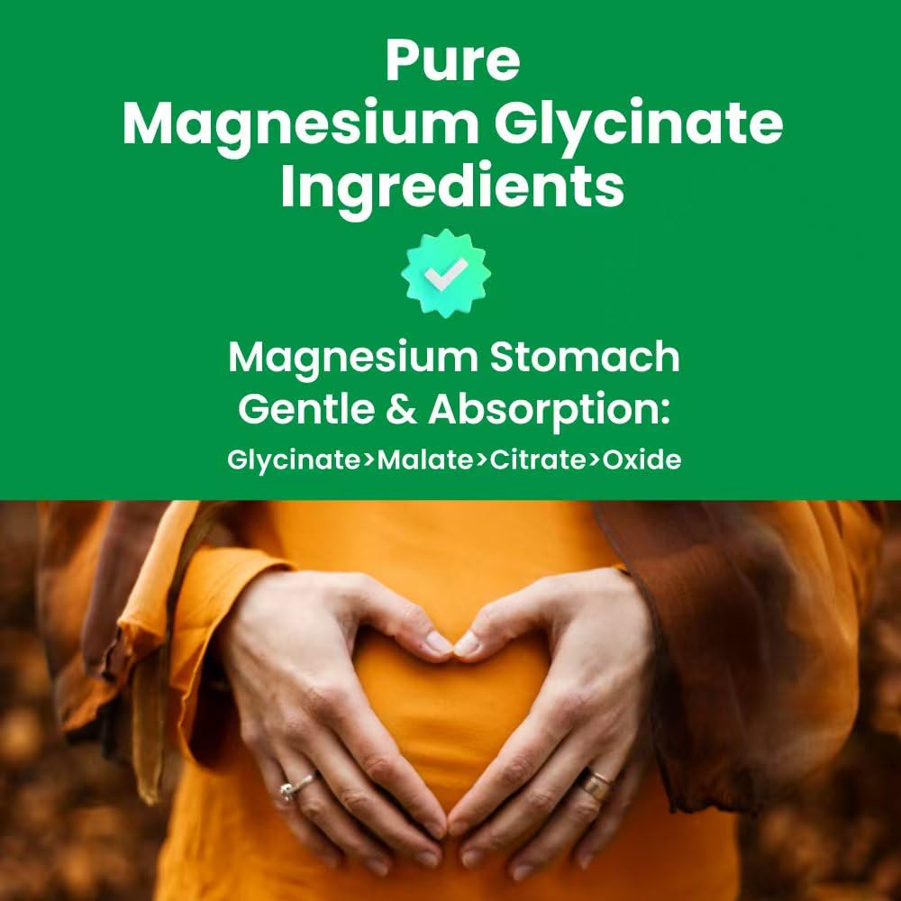 VHC Magnesium Glycinate bottle with label details