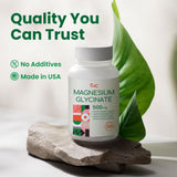 VHC Magnesium Glycinate capsules on table