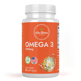 Via Natura Organics Omega-3 Fish Oil 1000mg softgels front view