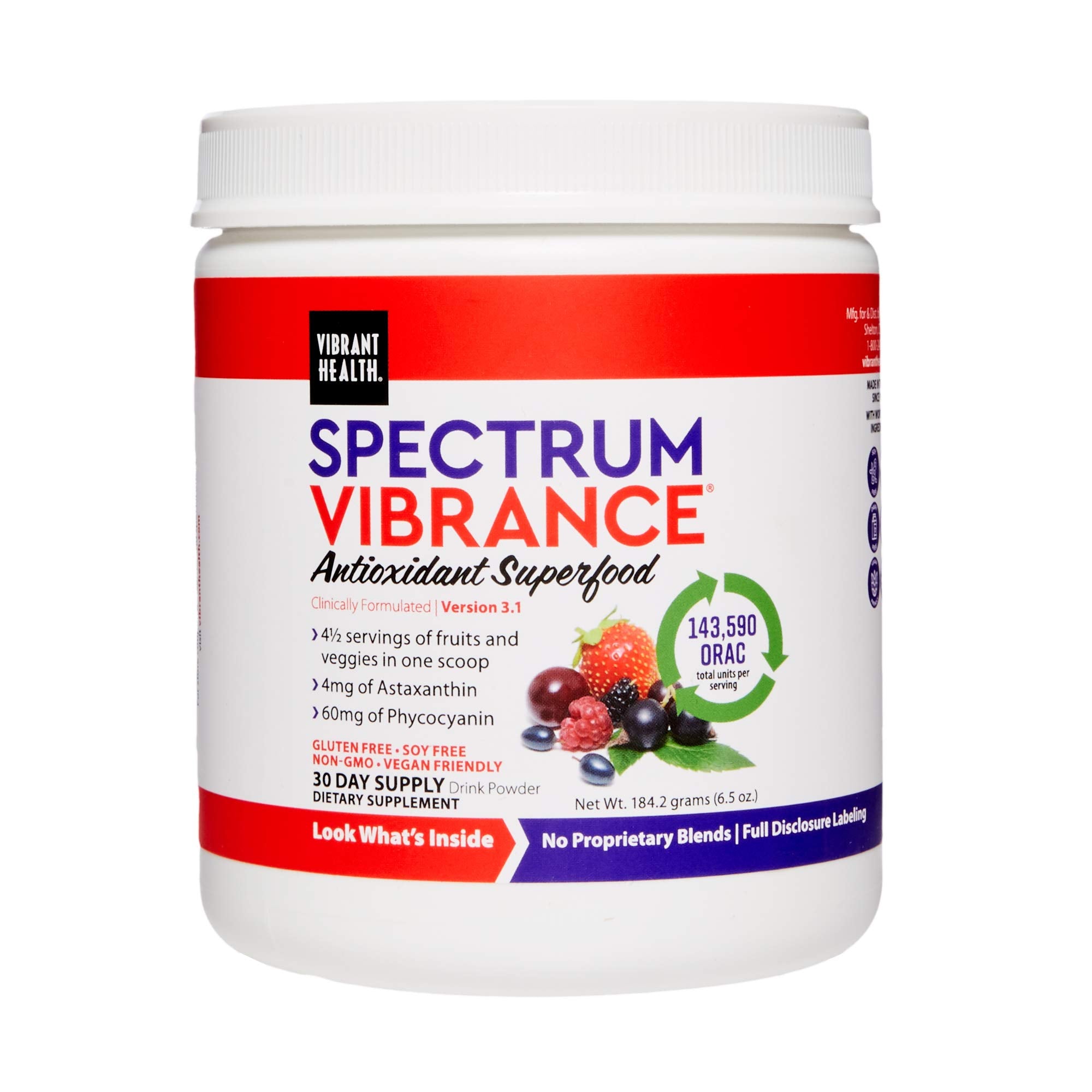 Vibrant Health Antioxidant Blend 281g front view with packaging