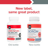 Vibrant Health Boron Supplement 58g back view with ingredient list