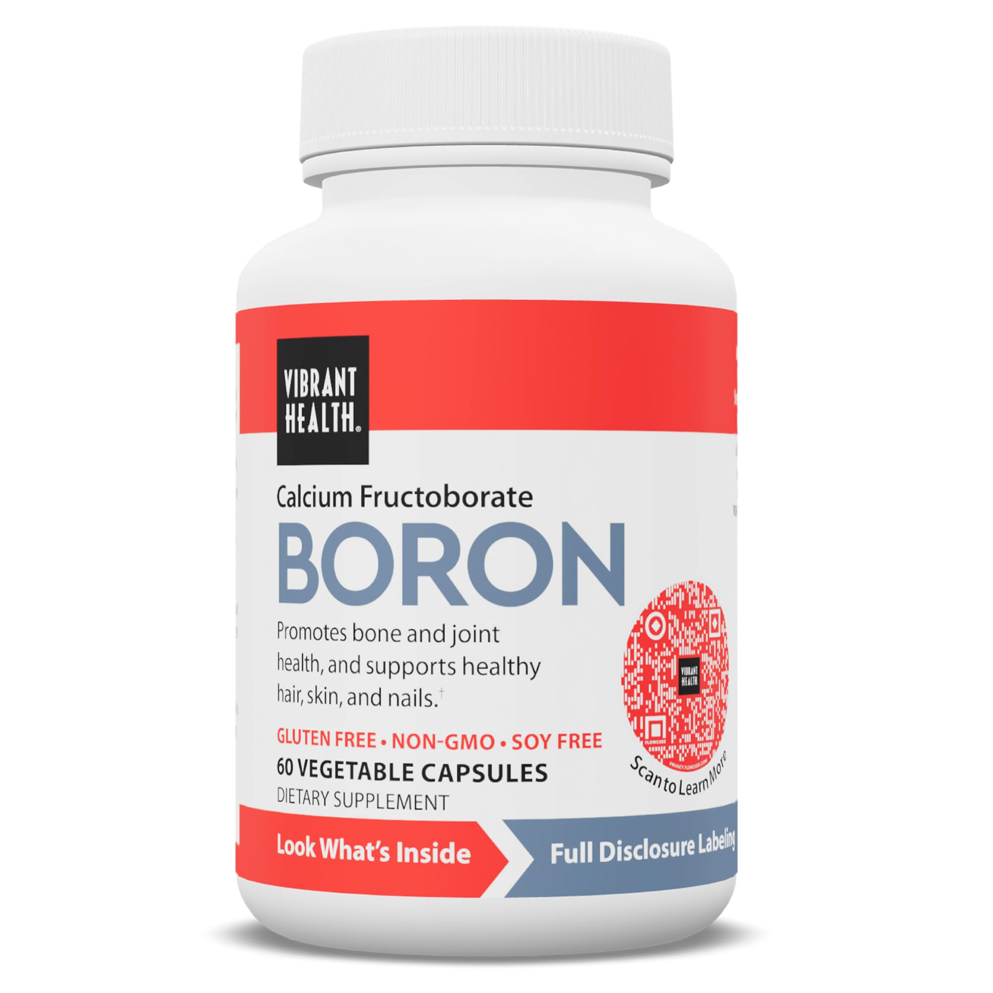 Vibrant Health Boron Supplement 58g front view