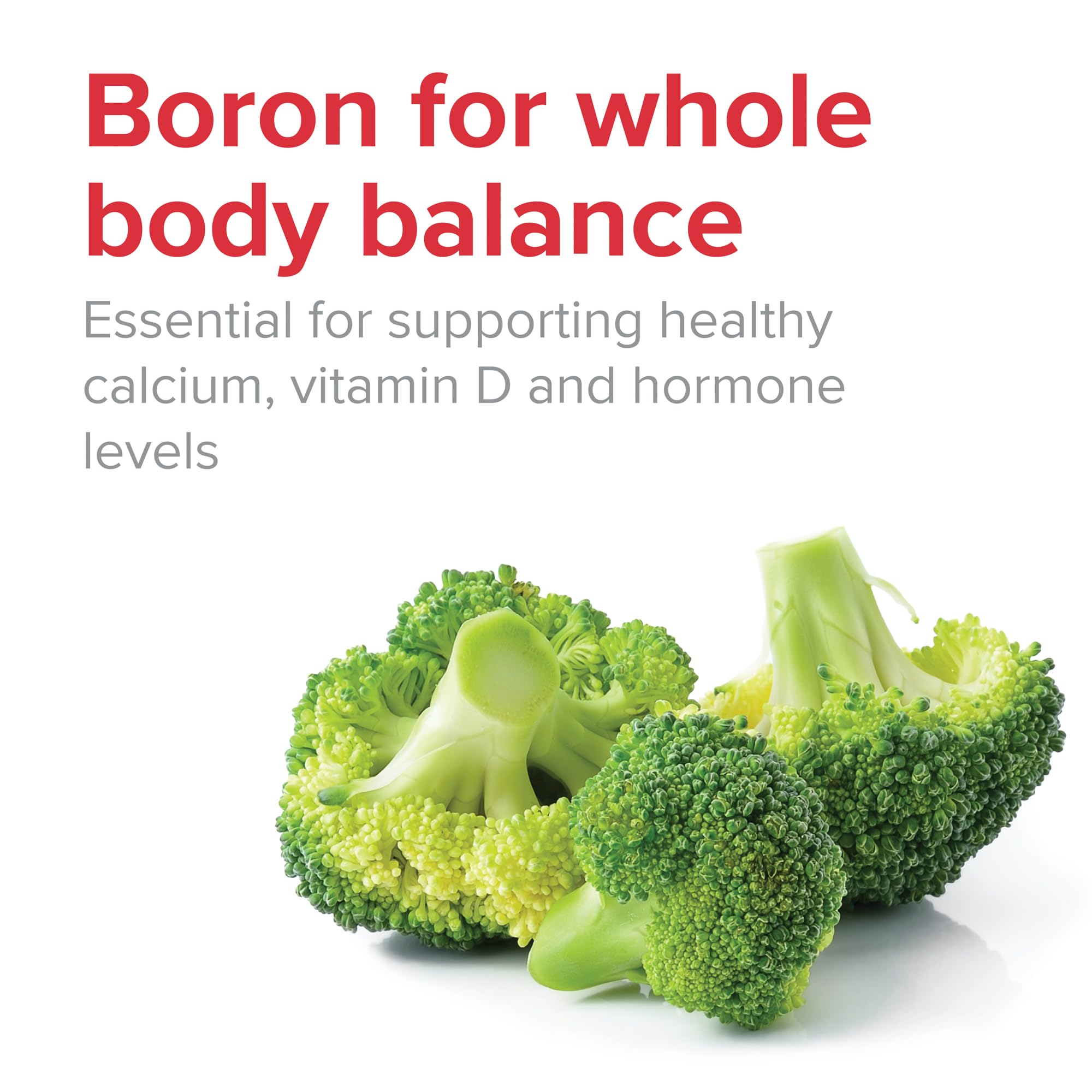 Vibrant Health Boron Supplement 58g with broccoli powder