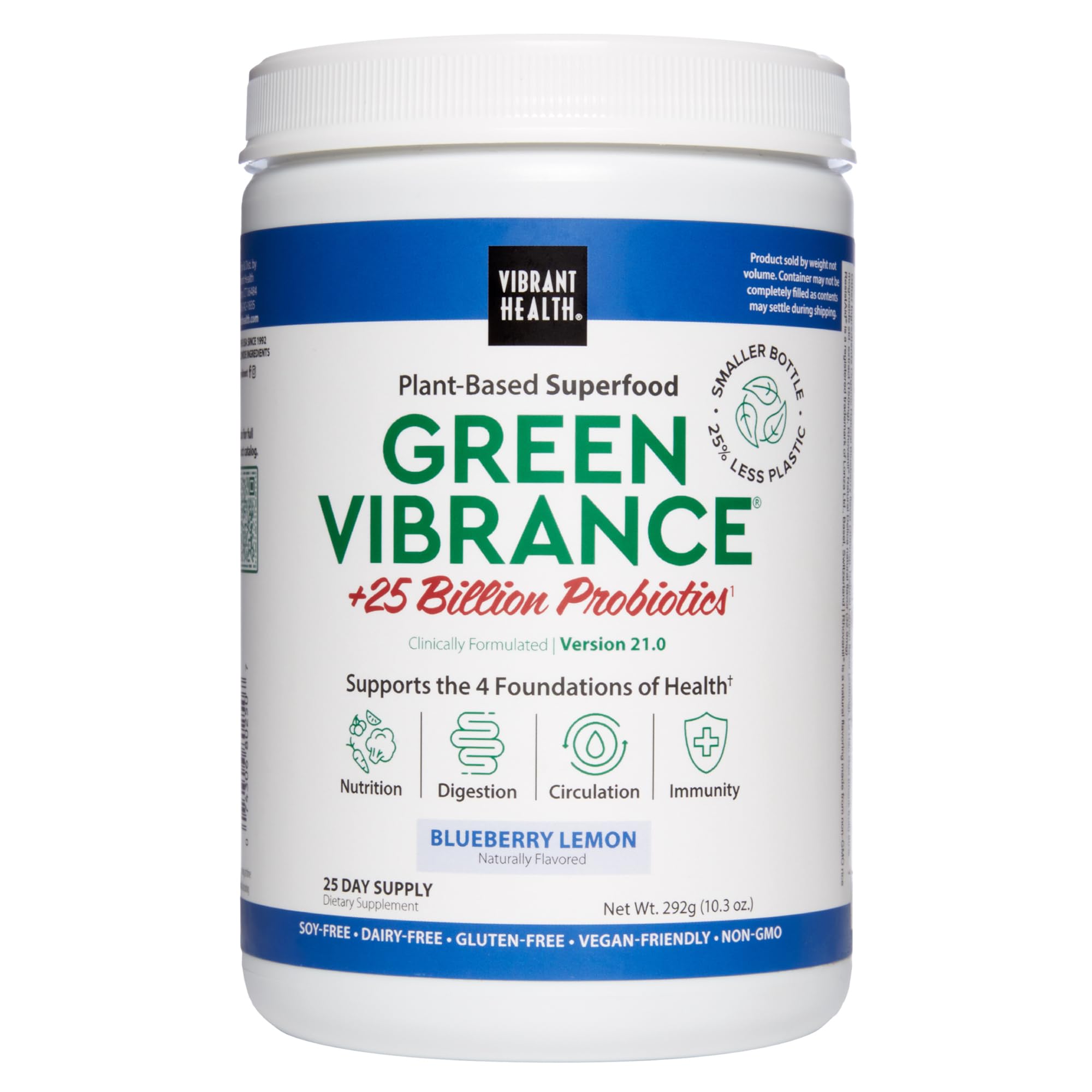 Vibrant Health Green Vibrance 363g container front view