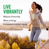 Vibrant Health Green Vibrance powder in a glass