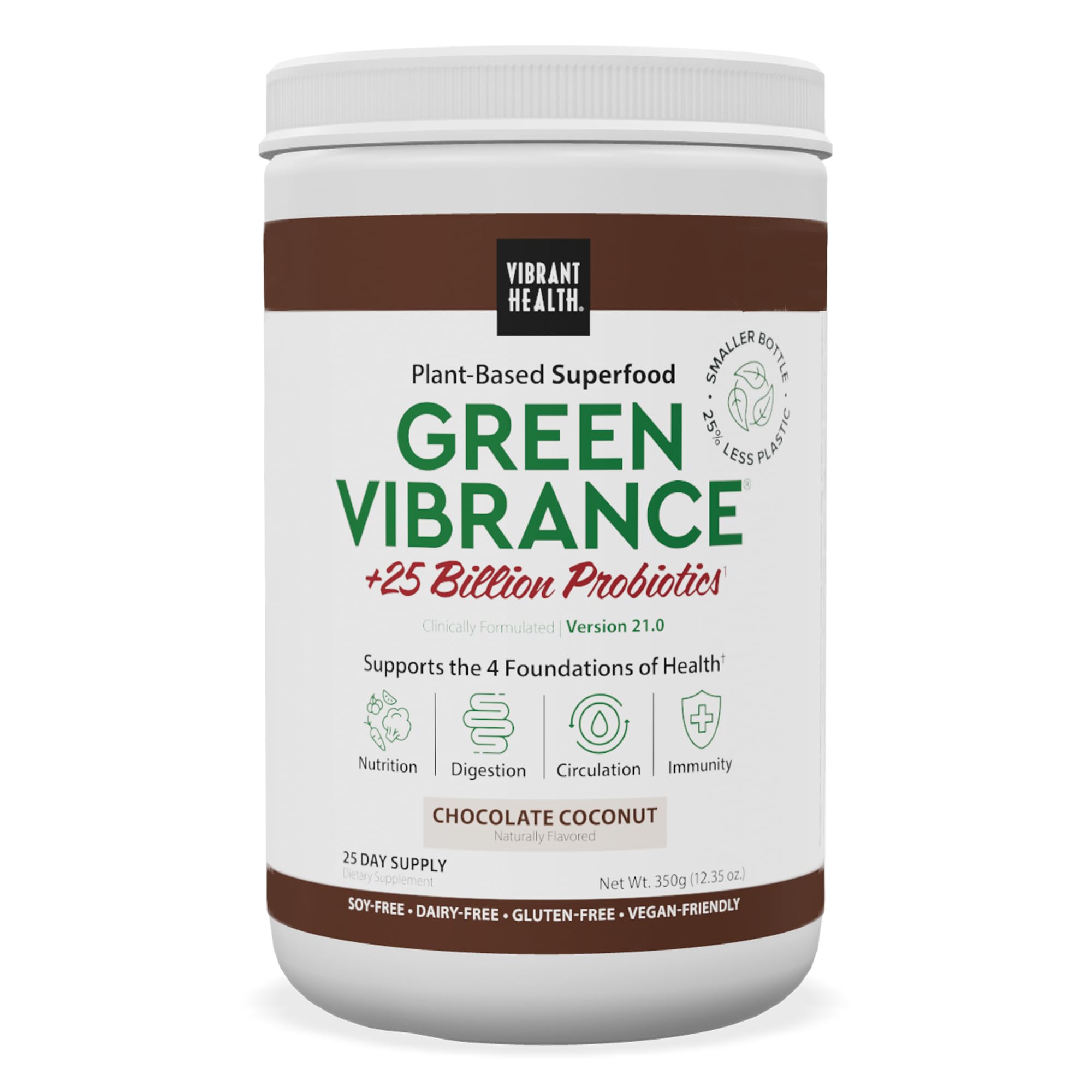 Vibrant Health Probiotic Powder 454g front view with packaging