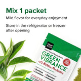 Vibrant Health Spirulina Superfood Packets in a smoothie