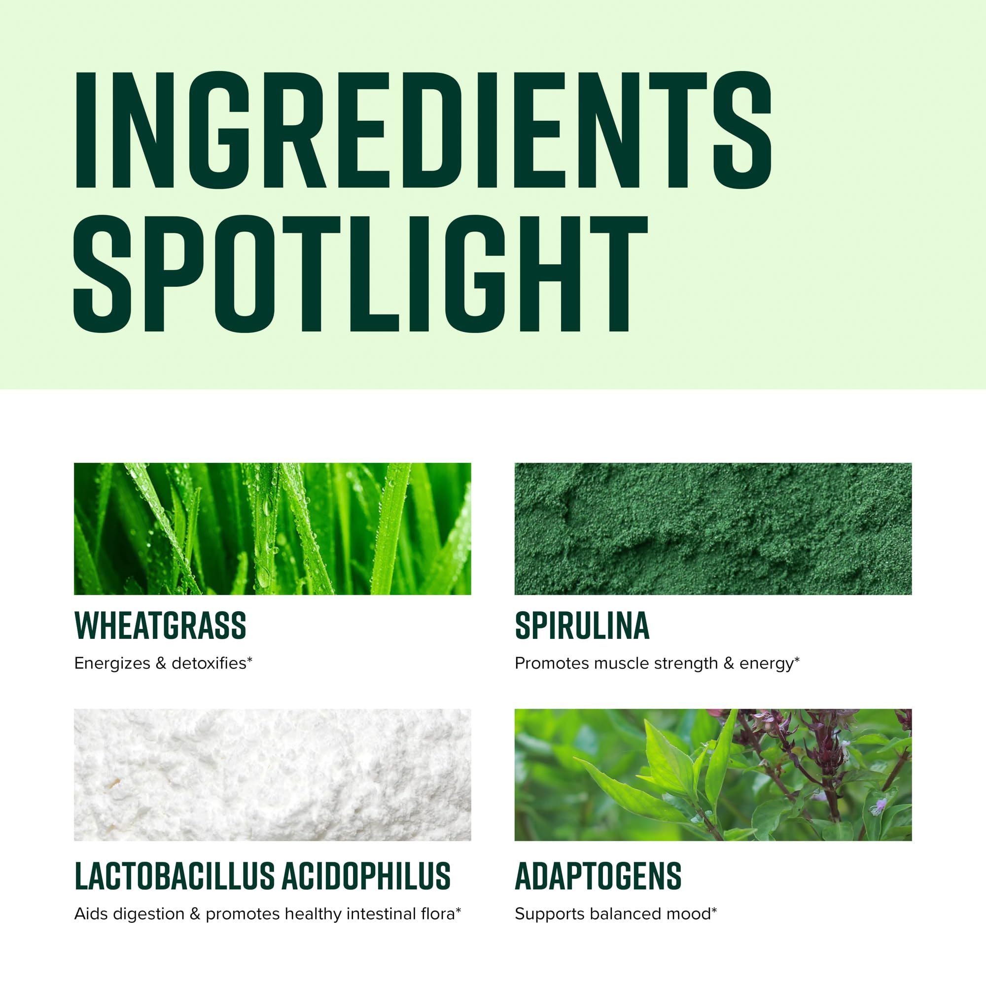 Vibrant Health Spirulina Supplement ingredients list