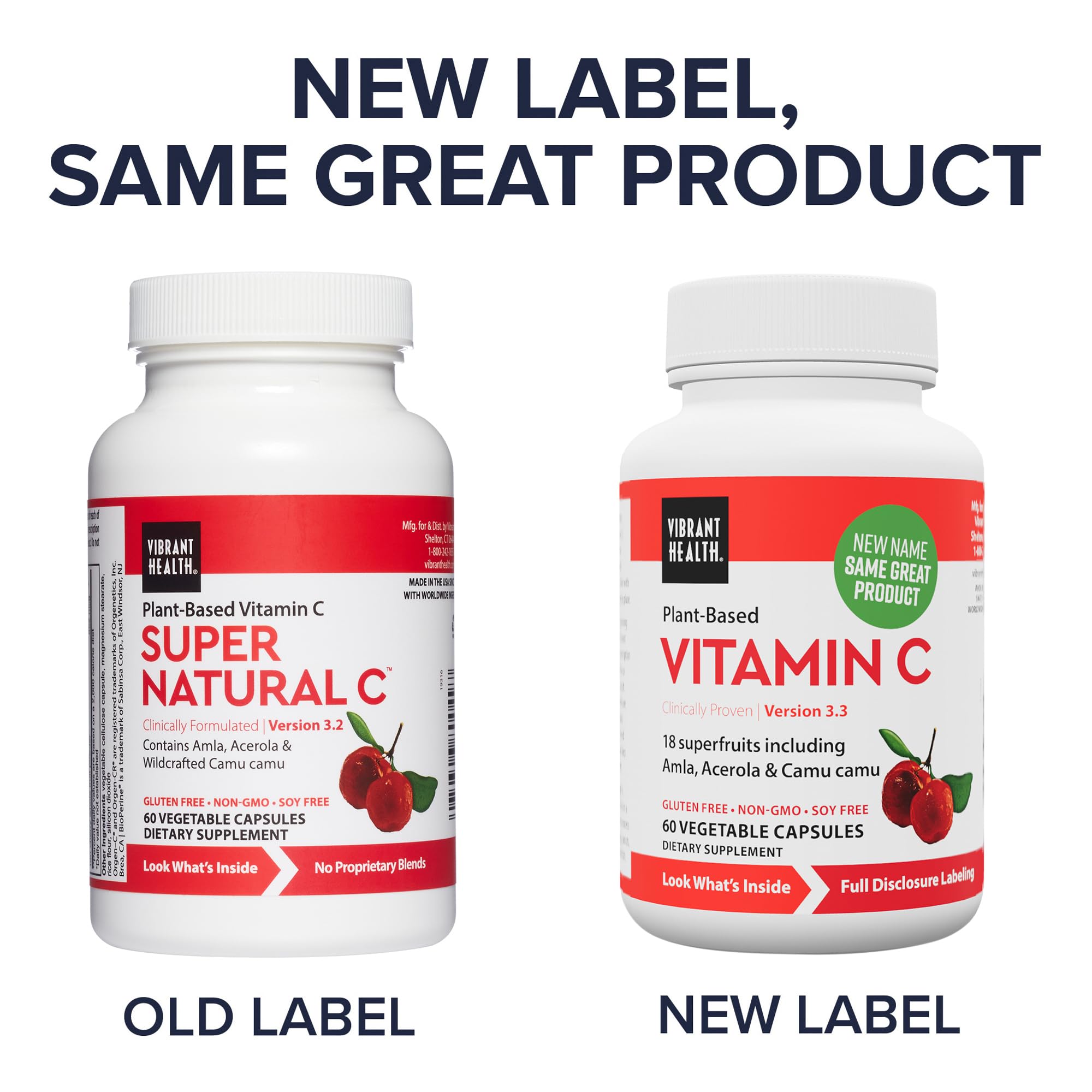 Vibrant Health Super Natural C vitamin C complex packaging