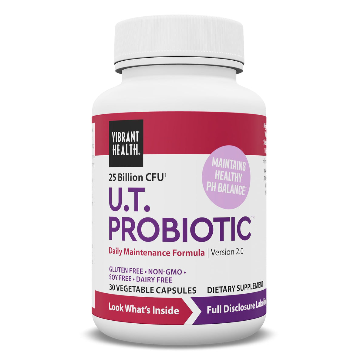 Vibrant Health U.T. Probiotic 41g front view