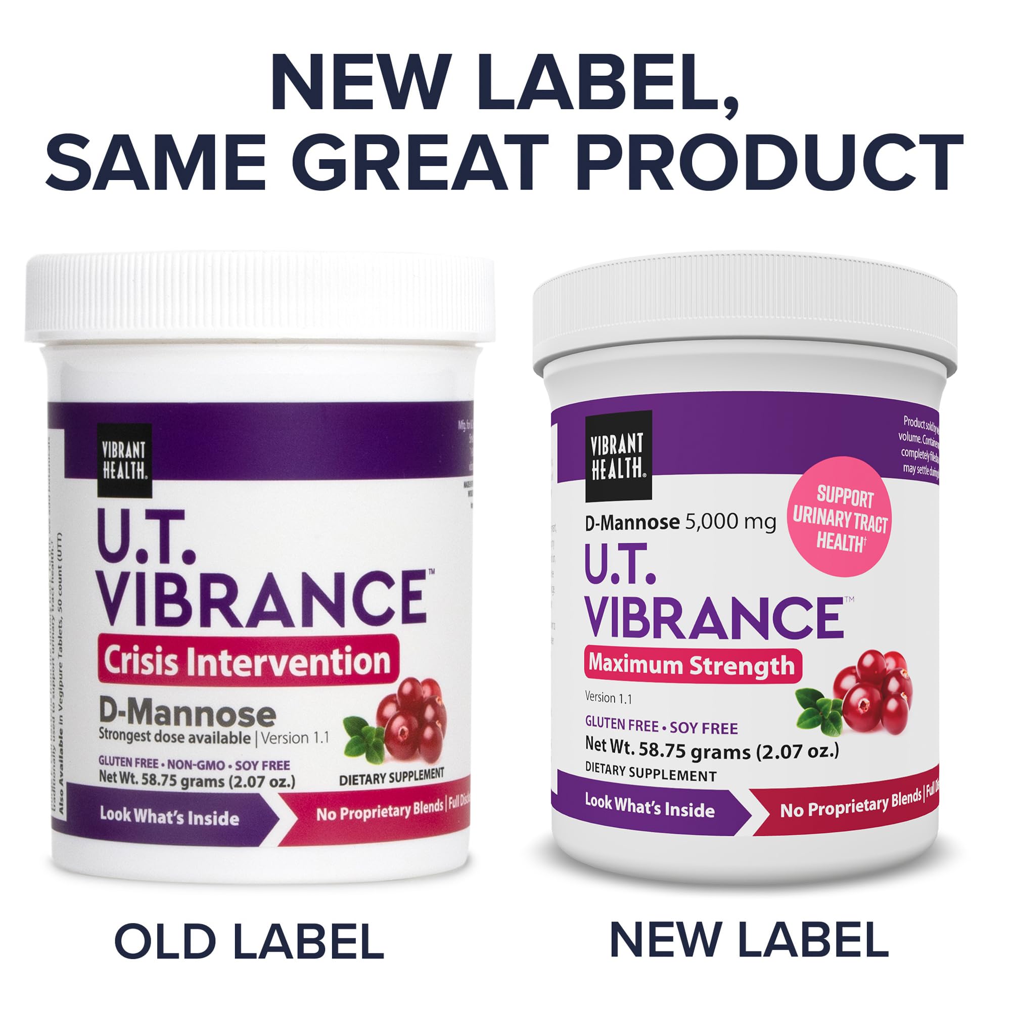 Vibrant Health U.T. Vibrance 57g powder form