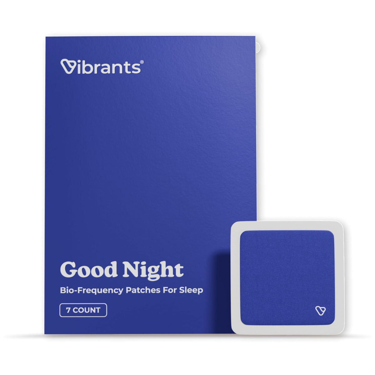 Vibrants Good Night Patch Sample Pack front view with 7 sleep patches