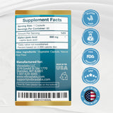 vibraxlabs Alpha Lipoic Acid 600 mg capsules with health guides