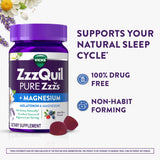 Vicks ZzzQuil PURE Zzzs gummies showing individual gummy