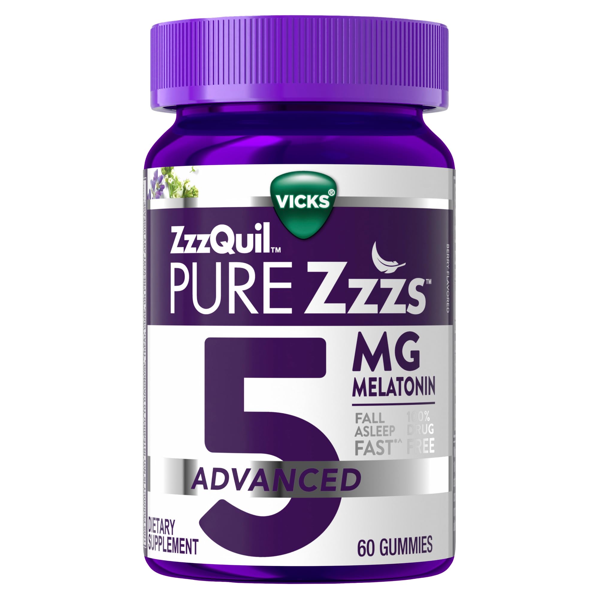 Vicks ZzzQuil PURE Zzzs Melatonin Gummies 5mg lifestyle scene