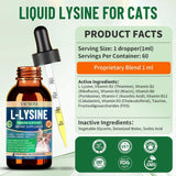 VICSOM L-Lysine for Cats 132g bottle with measuring cap