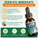 VICSOM L-Lysine for Cats 132g ingredients list on packaging