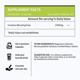 Vicwell Creatine Monohydrate Capsules with measuring scoop