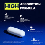 Vicwell Magnesium Supplement back view with ingredient list