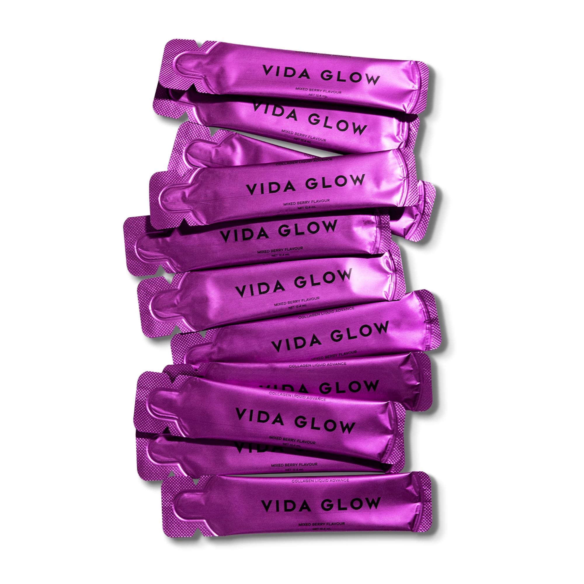 Vida Glow Collagen Peptides Liquid Supplement 454g ingredients list