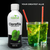 Vidanat Chlorophyll Supplement 550g with plant backdrop