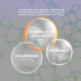 Vidanat Collagen Powder with Vitamin C and Magnesium ingredients