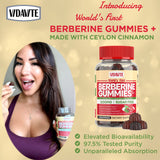 VIDAVITE Berberine Plus Ceylon Cinnamon Gummies close-up