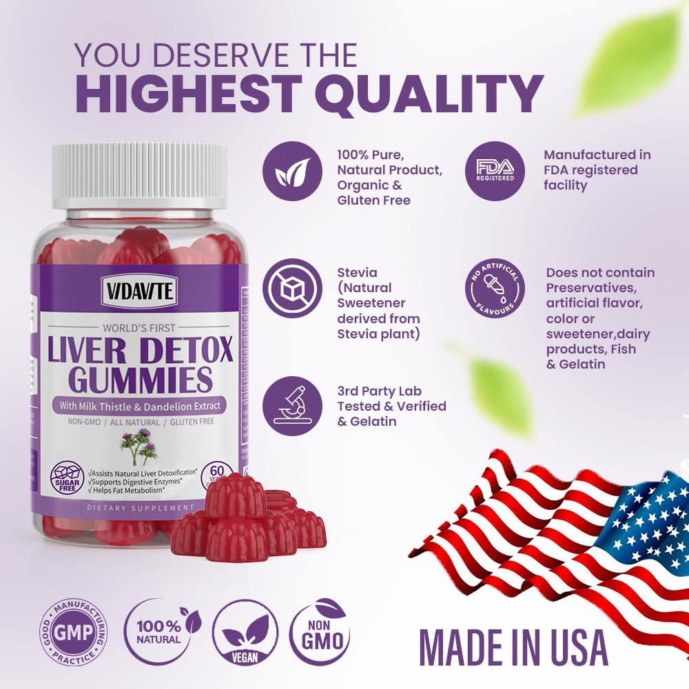 VIDAVITE Milk Thistle Gummies ingredients list
