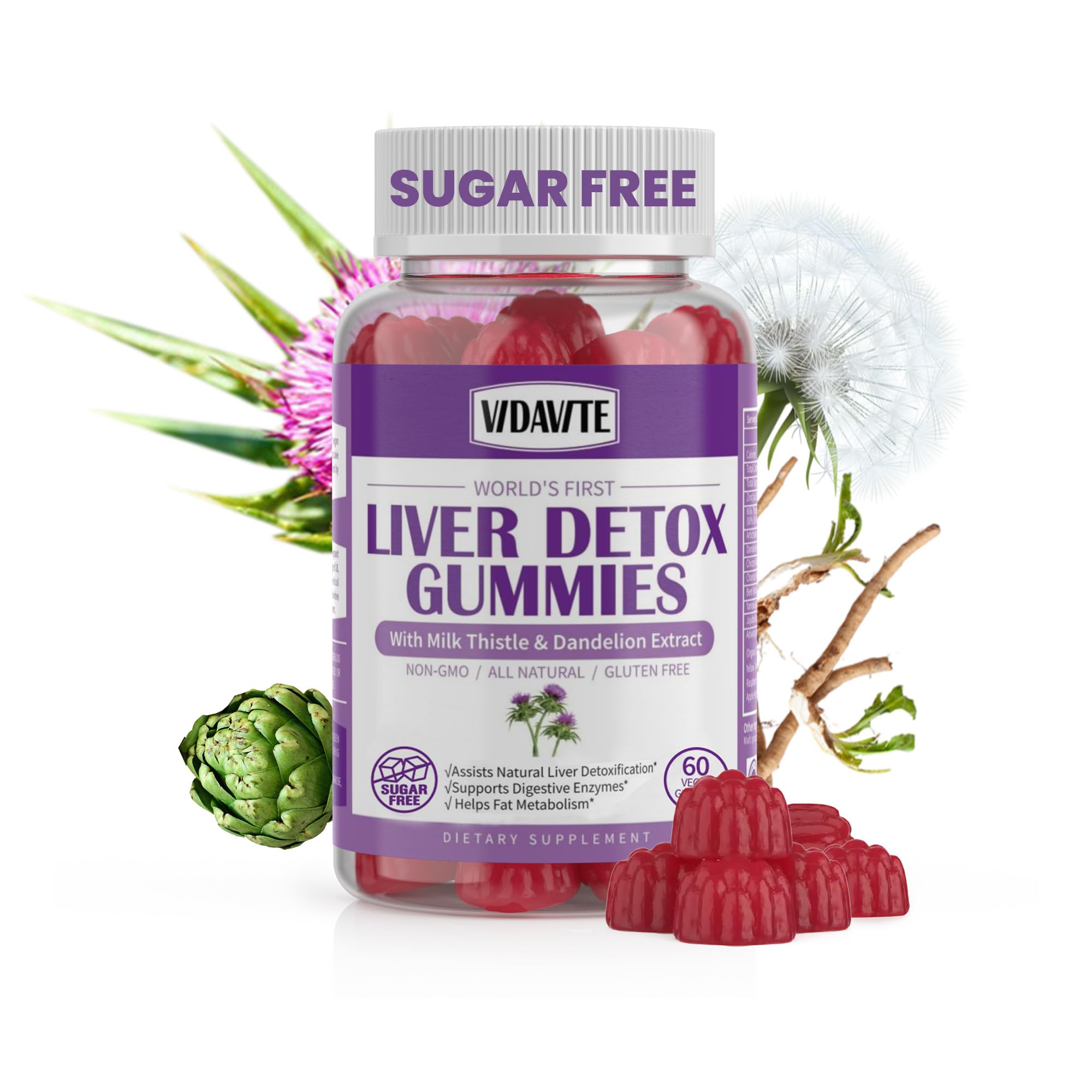 VIDAVITE Milk Thistle Gummies nutritional information