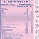VIDAVITE Organic Prenatal Gummies on a wooden table