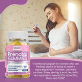 VIDAVITE Organic Prenatal Gummies with apple candy flavour