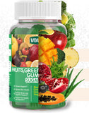 VIDAVITE Supergreens Gummies with a glass of water