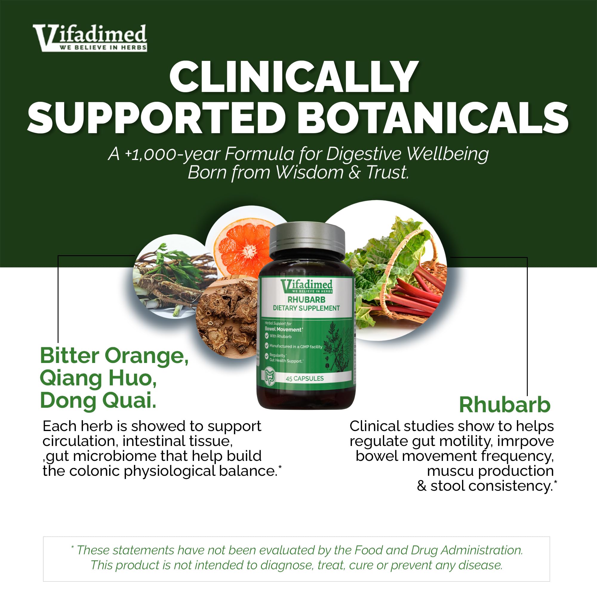 VIFADIMED Blended Vitamin & Mineral Supplement 30 Capsules ingredients list