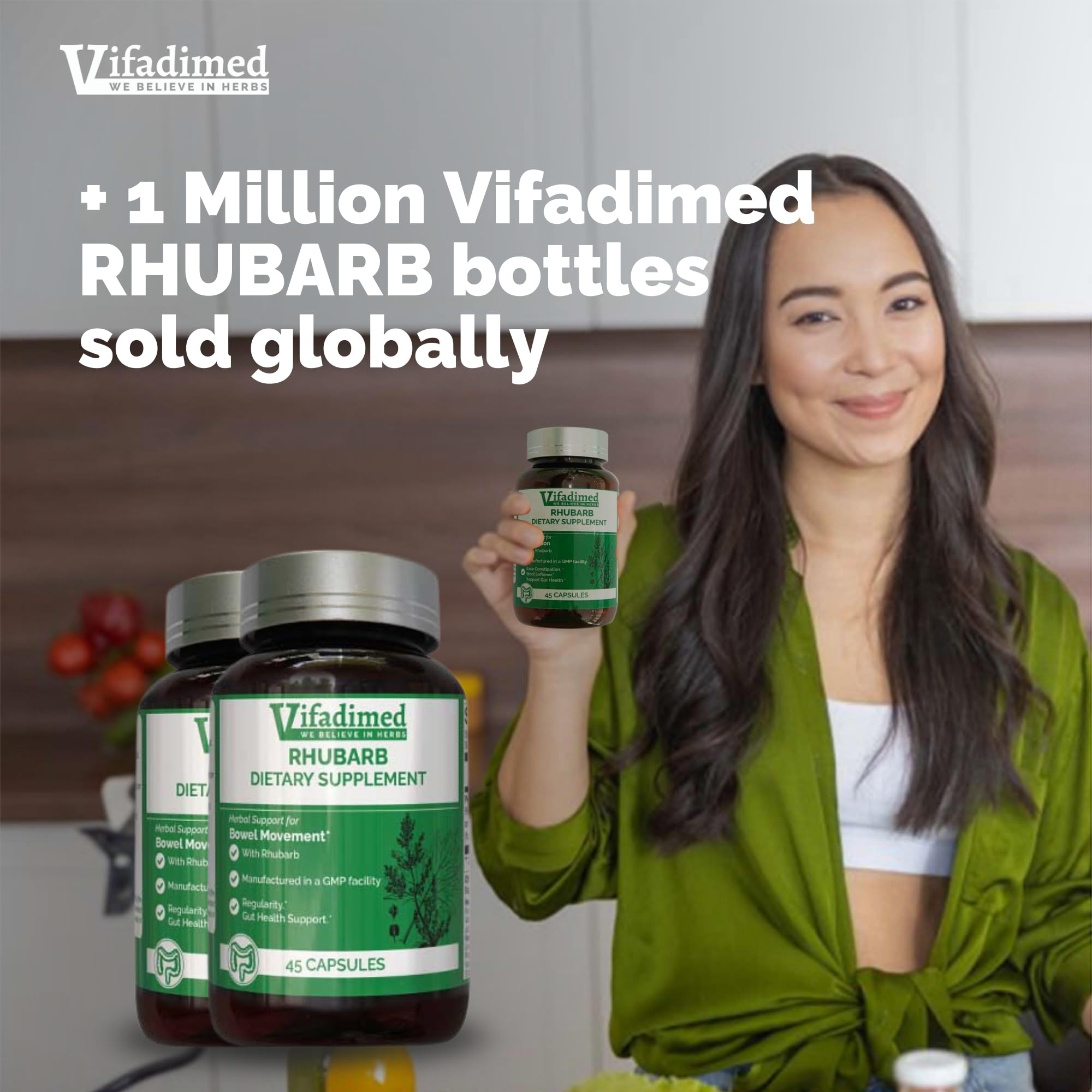 VIFADIMED Blended Vitamin & Mineral Supplement 30 Capsules on a table