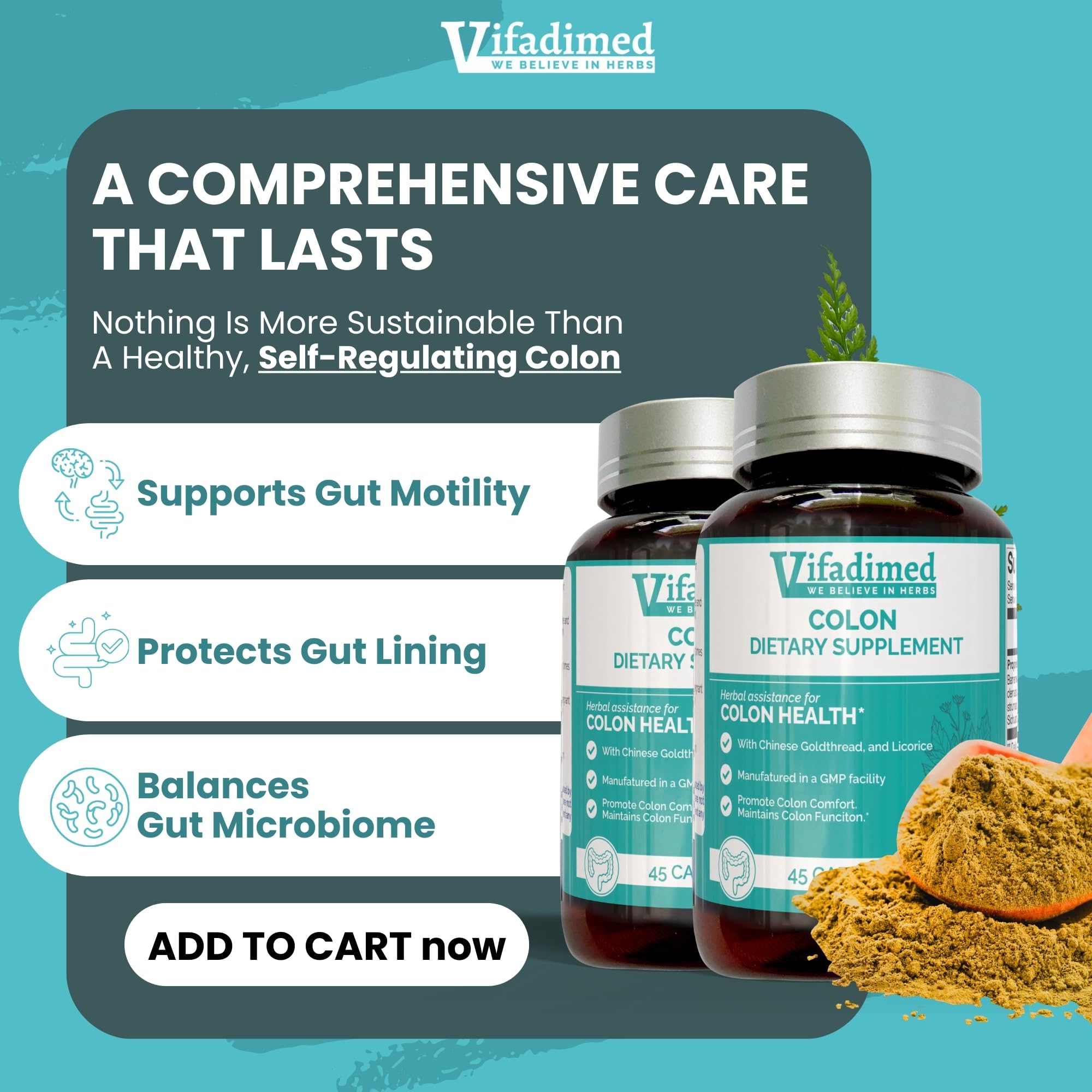 VIFADIMED Colon Herbal Supplement ingredients list