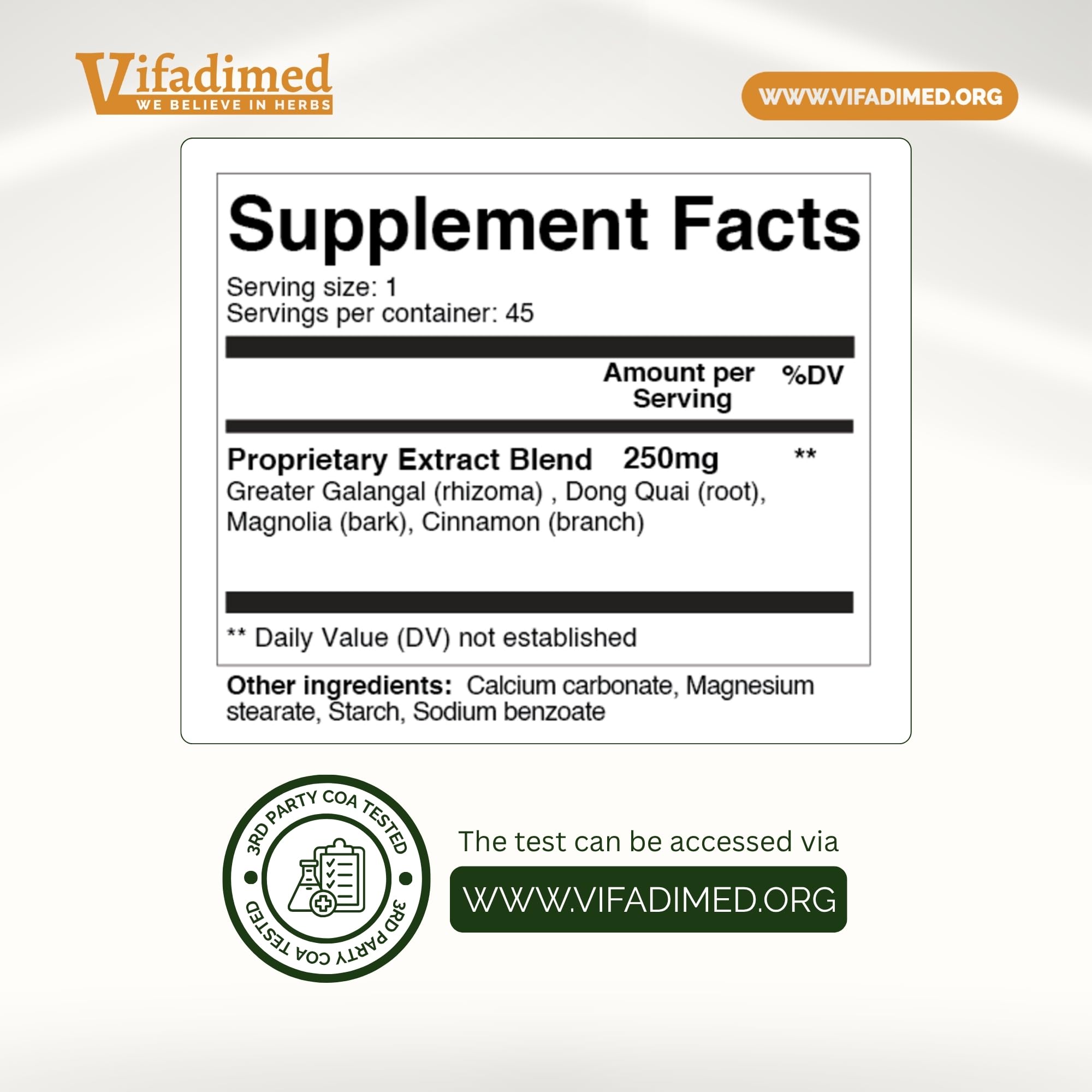 VIFADIMED Stomach Plus Herbal Supplement in a lifestyle setting
