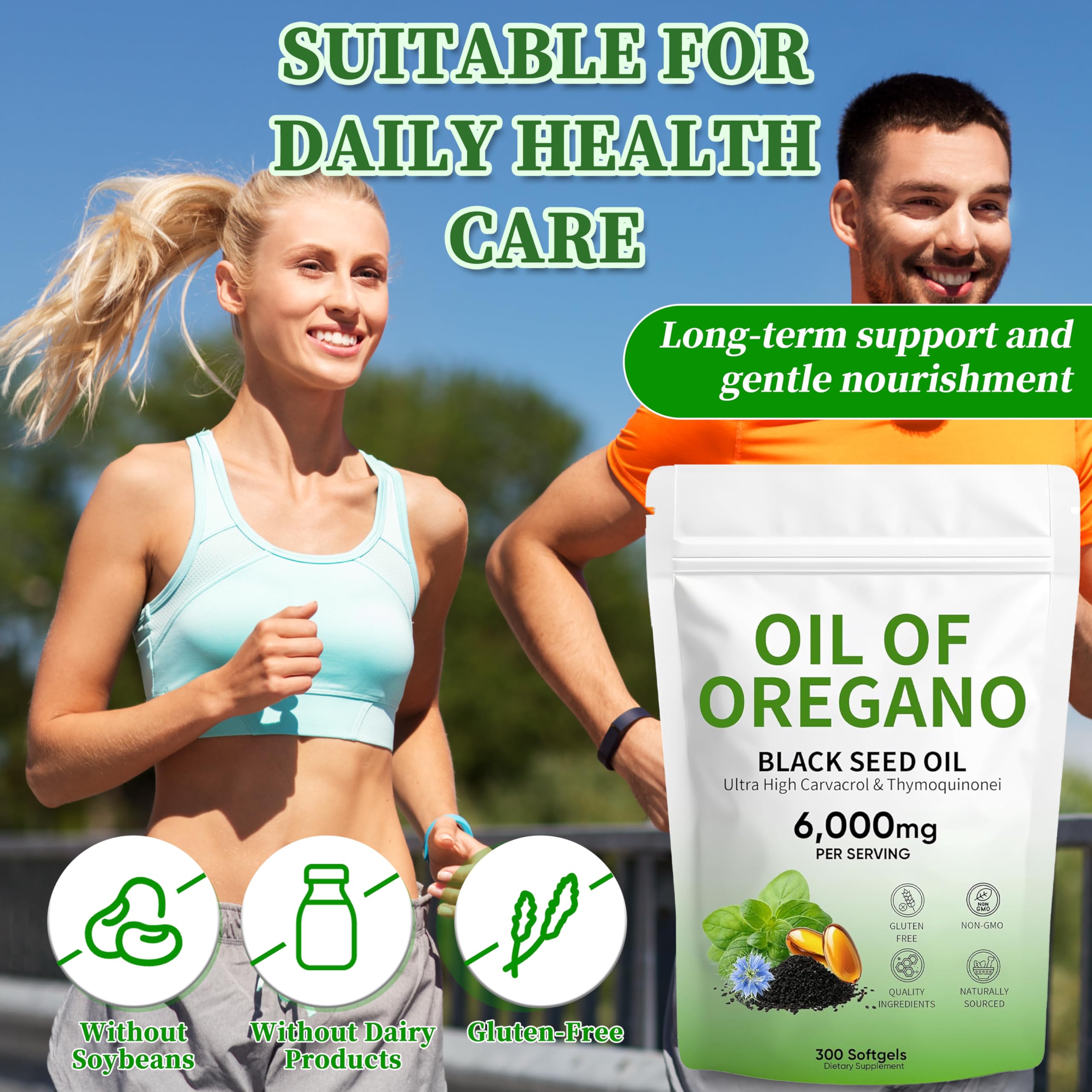 vifdusi Oregano Oil Softgels bottle with cap open