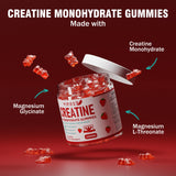VIFSSG Creatine Monohydrate Gummies strawberry flavour close-up