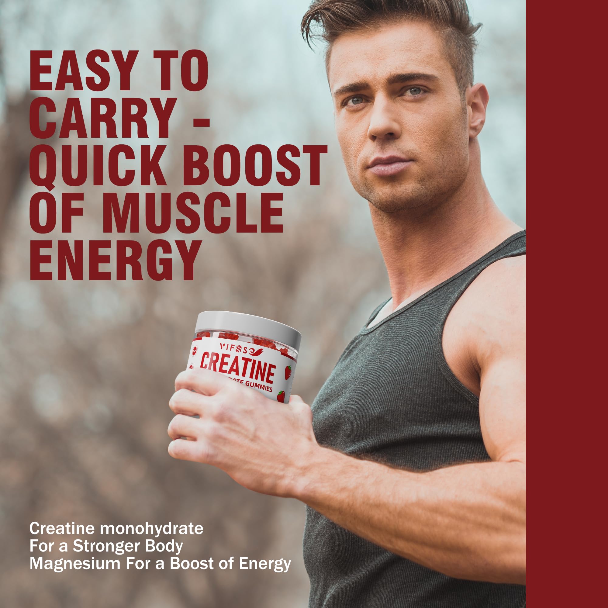 VIFSSG Creatine Monohydrate Gummies with other supplements