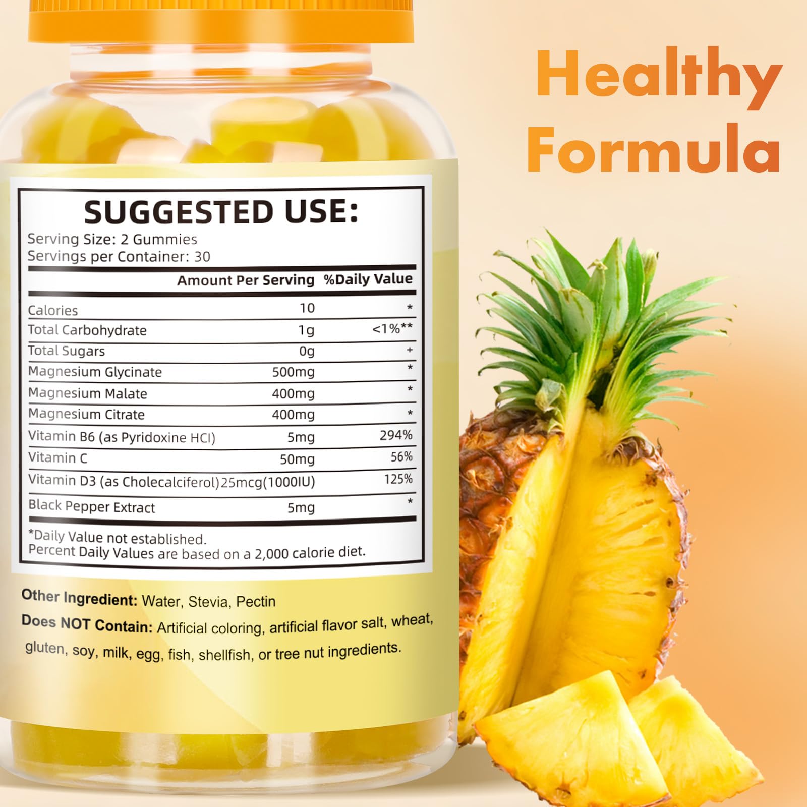 VIFSSG Magnesium Gummies nutritional information