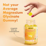 VIFSSG Magnesium Gummies with fresh mango background