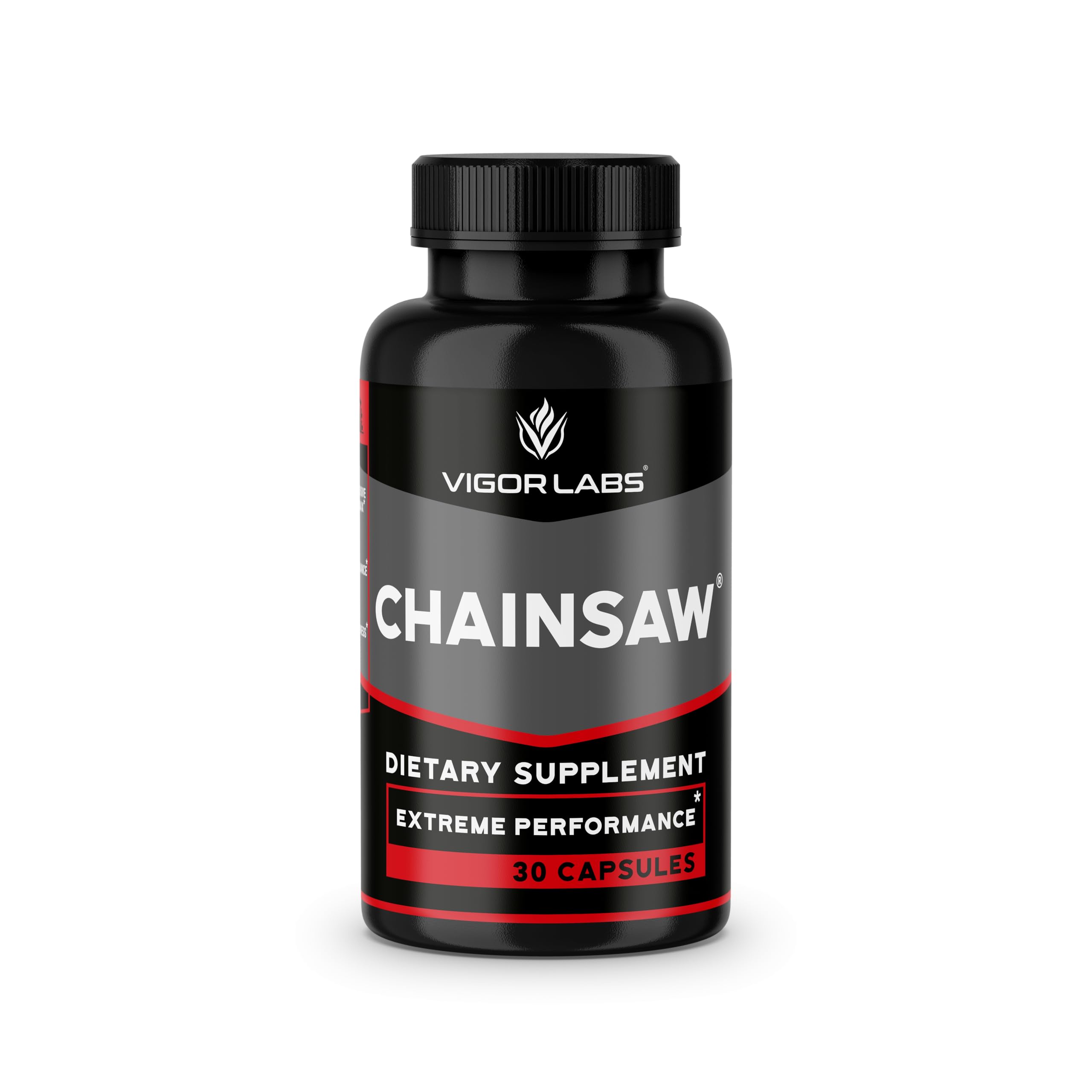Vigor Labs ChainsawTM Male support Capsules front view