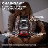 Vigor Labs ChainsawTM Male support Capsules side view