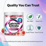 Vigorintha Calcium Gummies with a measuring spoon for dosage