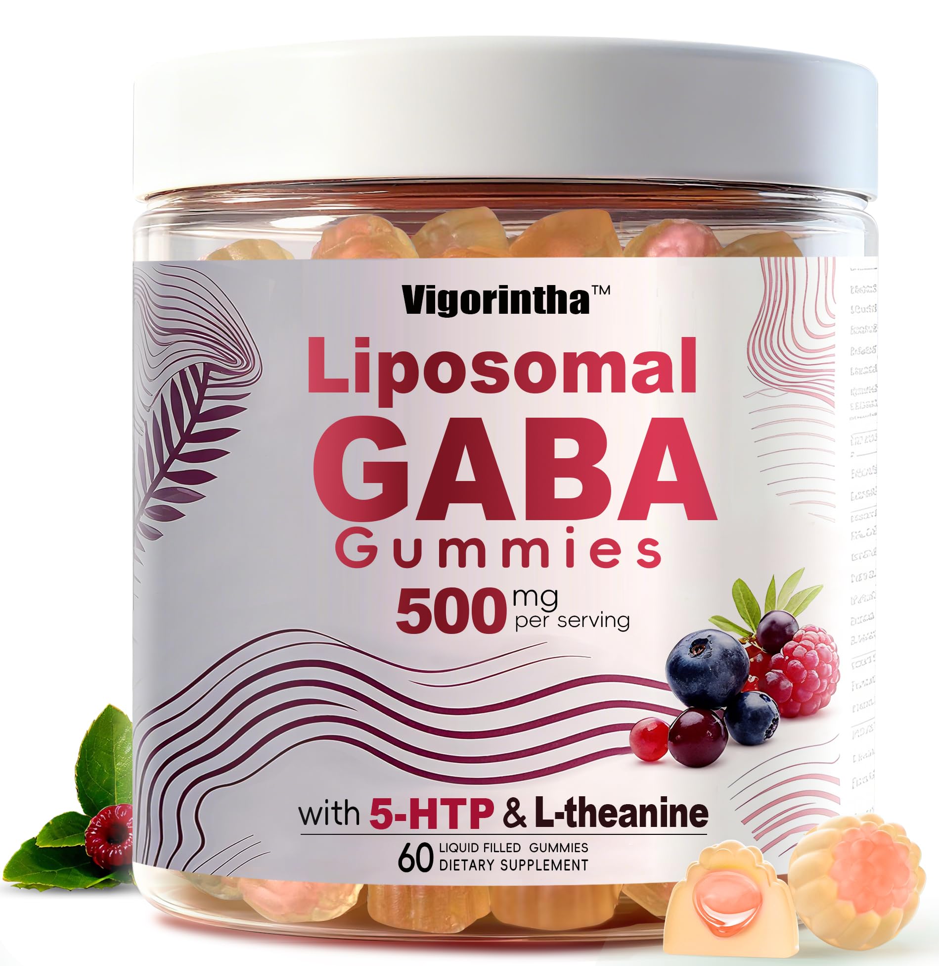 Vigorintha GABA Gummies 60 Count front view